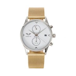 Zegarek Vendetta Zegarek damski Silver Lake white/gold mesh VE1058 uniwersalny. Szare zegarki damskie Vendetta. Za 485,10 zł.