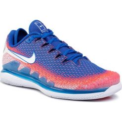 Buty NIKE - Air Zoom Vapor X Knit AR0496 103 White/White/Game Royal. Niebieskie buty sportowe męskie Nike, z tworzywa sztucznego, bez zapięcia, tenisowe. W wyprzedaży za 539,00 zł.