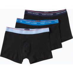 Tommy Hilfiger - Obcisłe bokserki męskie pakowane po 3 szt., czarny. Czarne bokserki męskie TOMMY HILFIGER, bez wzorów, z bawełny. Za 179,95 zł.