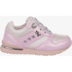 Różowe buty sportowe z kryształkami sznurowane casu 3xc7638. Różowe buty dziewczęce sportowe Casu, bez wzorów, na sznurówki. W wyprzedaży za 49,99 zł.