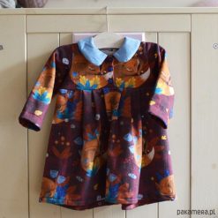 Sukienki dziewczęce: Sukienka z kołnierzykiem, retro