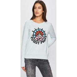 Scotch & Soda - Bluza. Niebieskie bluzy damskie marki Scotch & Soda, s, z nadrukiem, z bawełny, bez rękawów, bez kaptura. Za 339,90 zł.