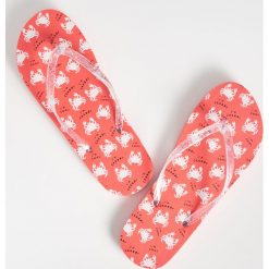 Klapki w kraby - Pomarańczowy. Pomarańczowe klapki damskie Sinsay, bez wzorów, bez obcasa. Za 9,99 zł.