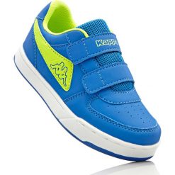 Sneakersy Kappa bonprix niebiesko-limonka. Niebieskie buty chłopięce sportowe marki bonprix. Za 74,99 zł.