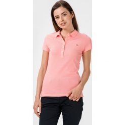 Tommy Hilfiger Polo Koszulka Różowy Beżowy. Różowe koszulki damskie TOMMY HILFIGER, l, bez wzorów, z elastanu, polo, bez rękawów. Za 290,95 zł.
