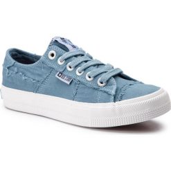 Tenisówki BIG STAR - DD274445 Blue. Niebieskie półbuty damskie marki BIG STAR, na co dzień, bez wzorów, z gumy, retro, bez obcasa, na płaskiej podeszwie, bez zapięcia. Za 109,00 zł.