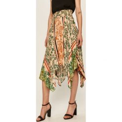 Desigual - Spódnica. Spódniczki damskie Desigual, na co dzień, s, bez wzorów, z poliesteru, casualowe, z podwyższonym stanem, midi, asymetryczne. W wyprzedaży za 299,90 zł.