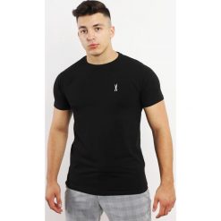 T-shirt Edward Orlovski Stretch Black. Czarne t-shirty męskie Edward Orlovski, l, bez wzorów, z elastanu, eleganckie, z klasycznym kołnierzykiem. Za 60,00 zł.