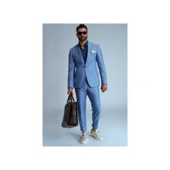 Garnitur Kalk Bay. Niebieskie garnitury męskie marki Guns&tuxedos, bez wzorów. Za 799,99 zł.