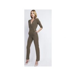 ELEGANCKI KOMBINEZON, KB108. Zielone kombinezony eleganckie damskie marki Lanti, xxl, z elastanu. Za 190,00 zł.