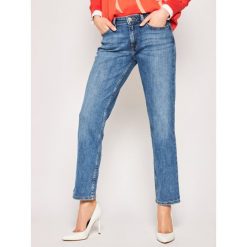 Jeansy Straight Leg TOMMY HILFIGER Rome WW0WW27828. Niebieskie jeansy damskie TOMMY HILFIGER. W wyprzedaży za 299,00 zł.