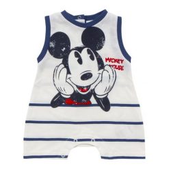 Cangurino Ubranko Chłopięce Mickey 62 Biały. Białe kombinezony niemowlęce Cangurino, bez wzorów, bez rękawów, bez kaptura. Za 55,00 zł.
