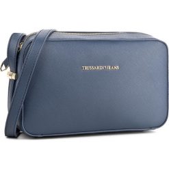 Torebka TRUSSARDI JEANS - Levanto 75B00020 U280. Niebieskie listonoszki damskie marki Trussardi Jeans, z jeansu. W wyprzedaży za 369,00 zł.