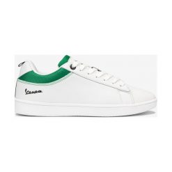 Vespa Festival Tenisówki Zielony Biały. Zielone trampki męskie Vespa, bez wzorów, ze skóry, bez zapięcia. Za 373,95 zł.