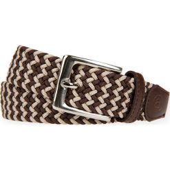 Pasek Pleciony Brązowo-Beżowy Braid. Pomarańczowe paski męskie LANCERTO, w paski, z bawełny, sportowe. W wyprzedaży za 49,90 zł.