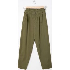 Spodnie paperbag - Khaki. Brązowe spodnie damskie House, s. Za 89,99 zł.