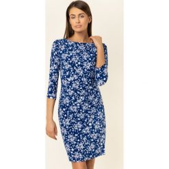 Sukienka codzienna Lauren Ralph Lauren 250773166. Niebieskie sukienki damskie Lauren Ralph Lauren, na co dzień, bez wzorów, z elastanu, bez kołnierzyka, bez rękawów, proste. W wyprzedaży za 559,00 zł.