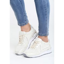 Białe Buty Sportowe Ever Think. Białe buty sportowe damskie marki Born2be, z materiału. Za 79,99 zł.