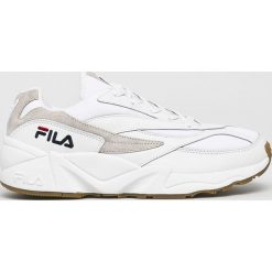 Fila - Buty Venom Low. Białe buty sportowe męskie Fila, ze skóry, na sznurówki. W wyprzedaży za 349,90 zł.