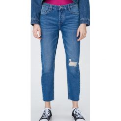 Jeansy boyfriend - Granatowy. Niebieskie jeansy damskie Sinsay. W wyprzedaży za 44,99 zł.