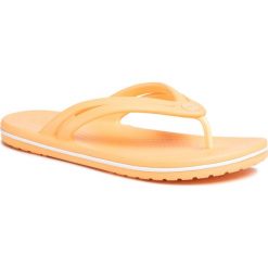 Japonki CROCS - Flip W 206100 Cantaloupe. Pomarańczowe klapki damskie Crocs, bez wzorów, z tworzywa sztucznego, bez obcasa. Za 119,00 zł.