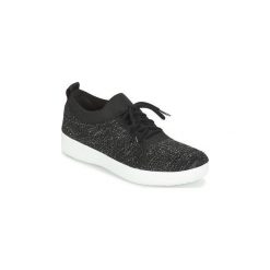 Buty FitFlop F SPORTY UBERKNIT SNEAKERS CRYSTAL. Czarne buty sportowe damskie marki FitFlop, bez wzorów, bez zapięcia. Za 487,20 zł.