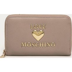 Love Moschino - Portfel. Szare portfele damskie Love Moschino, bez wzorów, ze skóry ekologicznej. Za 369,90 zł.