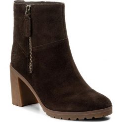Botki TIMBERLAND - Allington Side Zip C A1KLM Dark Chocola. Brązowe buty zimowe damskie Timberland, z gumy, na obcasie. W wyprzedaży za 399,00 zł.