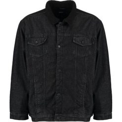 Kurtki męskie bomber: Jacamo BORG PLUS Kurtka jeansowa black