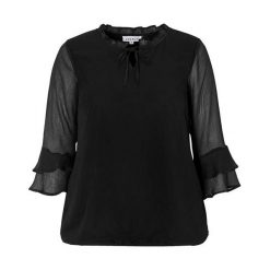 Zhenzi Bluzka Heston czarny female czarny 58/60 (XXL). Czarne bluzki damskie Zhenzi, s, bez wzorów, z tkaniny, eleganckie, z falbankami, bez rękawów. W wyprzedaży za 69,00 zł.