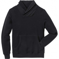 Bluza z szalowym kołnierzem Regular Fit bonprix czarny. Czarne bejsbolówki męskie bonprix, l. Za 109,99 zł.