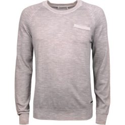 Calvin Klein Sweter. Swetry męskie Calvin Klein, bez wzorów, z dzianiny, z okrągłym kołnierzem, bez kaptura. Za 219,00 zł.