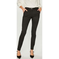 Answear - Spodnie. Czarne spodnie damskie ANSWEAR, s, w paski, z elastanu, casualowe. W wyprzedaży za 119,90 zł.