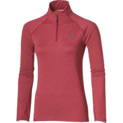 Bluza Asics LS 1/2 ZIP Jersey W Różowa. Różowe bluzy damskie Asics, na jesień, bez wzorów, z jersey, bez rękawów, bez kaptura. Za 119,99 zł.