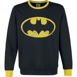 Bluzy męskie: Batman Logo Bluza czarny/żółty