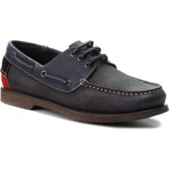 Mokasyny TOMMY JEANS - Winter B EM0EM00158 Ink 006. Niebieskie mokasyny męskie marki Tommy Jeans, z jeansu, eleganckie. W wyprzedaży za 279,00 zł.