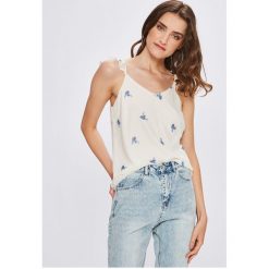 Vero Moda - Top Danni. Szare topy damskie Vero Moda, l, z poliesteru. W wyprzedaży za 59,90 zł.
