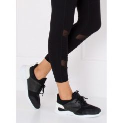 Ultra lekkie buty sportowe czarne. Czarne buty sportowe damskie FunKee.pl, bez wzorów, z tkaniny, sportowe. Za 84,99 zł.
