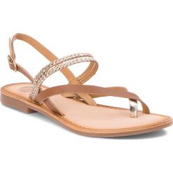 Chodaki damskie: Japonki GIOSEPPO - 45272 Tan/Gold