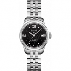 PROMOCJA ZEGAREK TISSOT T-Classic T41.1.183.56. Czarne zegarki męskie TISSOT, ze stali. W wyprzedaży za 2156,00 zł.
