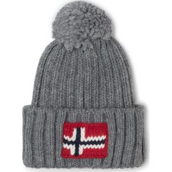 Czapka NAPAPIJRI - Semiury 2 N0YKCK Med Grey Mel 160. Szare czapki damskie Napapijri, z wiskozy. W wyprzedaży za 159,00 zł.