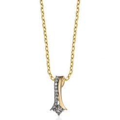 Łańcuszki męskie: RABAT Złoty Wisiorek – złoto żółte 585, Brylant 0,09ct…