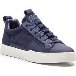 Sneakersy G-STAR RAW - Rackam Core D10763-A599-6486 Dk Saru Blue. Niebieskie sneakersy męskie G-Star RAW, na co dzień, bez wzorów, ze skóry ekologicznej, retro, bez zapięcia. W wyprzedaży za 309,00 zł.