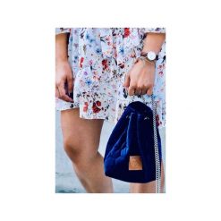 Mały worek Mili Glam Bag 2 - granatowa. Niebieskie torebki klasyczne damskie Militu, bez wzorów, z bawełny, klasyczne, bez dodatków. Za 129,00 zł.