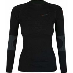 Koszulka X-BIONIC SKI TOURING Czarny. Czarne koszulki damskie termoaktywne marki X BIONIC, bez wzorów, bez kołnierzyka, bez rękawów. W wyprzedaży za 416,00 zł.