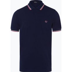 Fred Perry - Męska koszulka polo, niebieski. Niebieskie koszulki męskie Fred Perry, xl, z haftami, z bawełny, klasyczne, polo, bez rękawów. Za 349,95 zł.