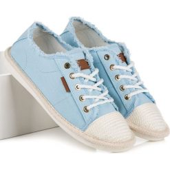 Trampki i tenisówki damskie: Sznurowane trampki espadryle ANGELIQUE