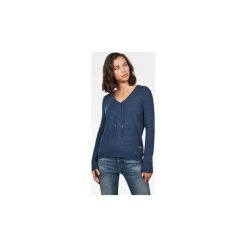 Swetry G-Star Raw D14476 B415 CITY ARMOUR. Niebieskie swetry damskie G-Star RAW, s, bez wzorów, retro, bez rękawów, bez kaptura. Za 400,57 zł.