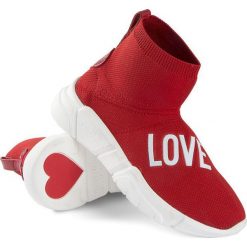Sneakersy Love Moschino. Czerwone sneakersy damskie Love Moschino. Za 399,00 zł.