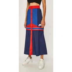 Nike Sportswear - Spódnica. Niebieskie spódniczki damskie Nike Sportswear, s, bez wzorów, z poliesteru, z podwyższonym stanem, maxi, rozkloszowane. Za 279,90 zł.